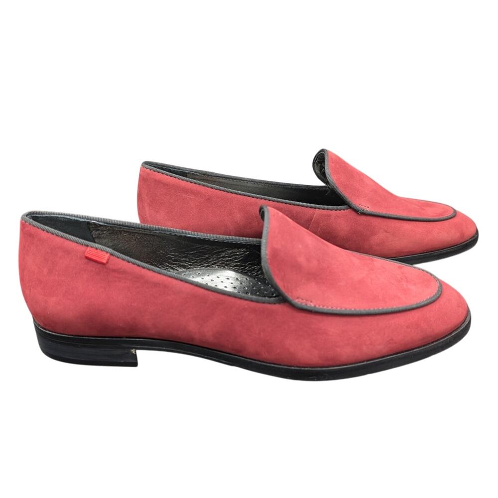 Marc Joseph Loafers Womens 7.5 EU 38 Slip On Shoes Red Rouge Butler St Preppy